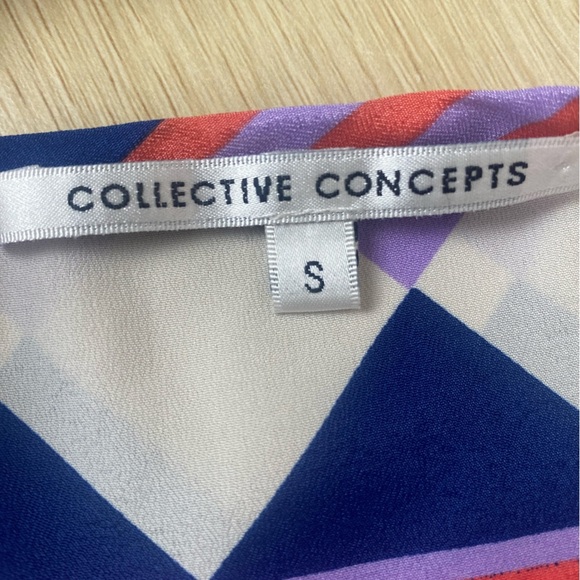 Collective Concepts Aztec Boho Blouse Sleeveless Small - Picture 9 of 10